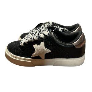Art Class Kaitlyn Black Glitter Star Sneakers Size 13 Girls